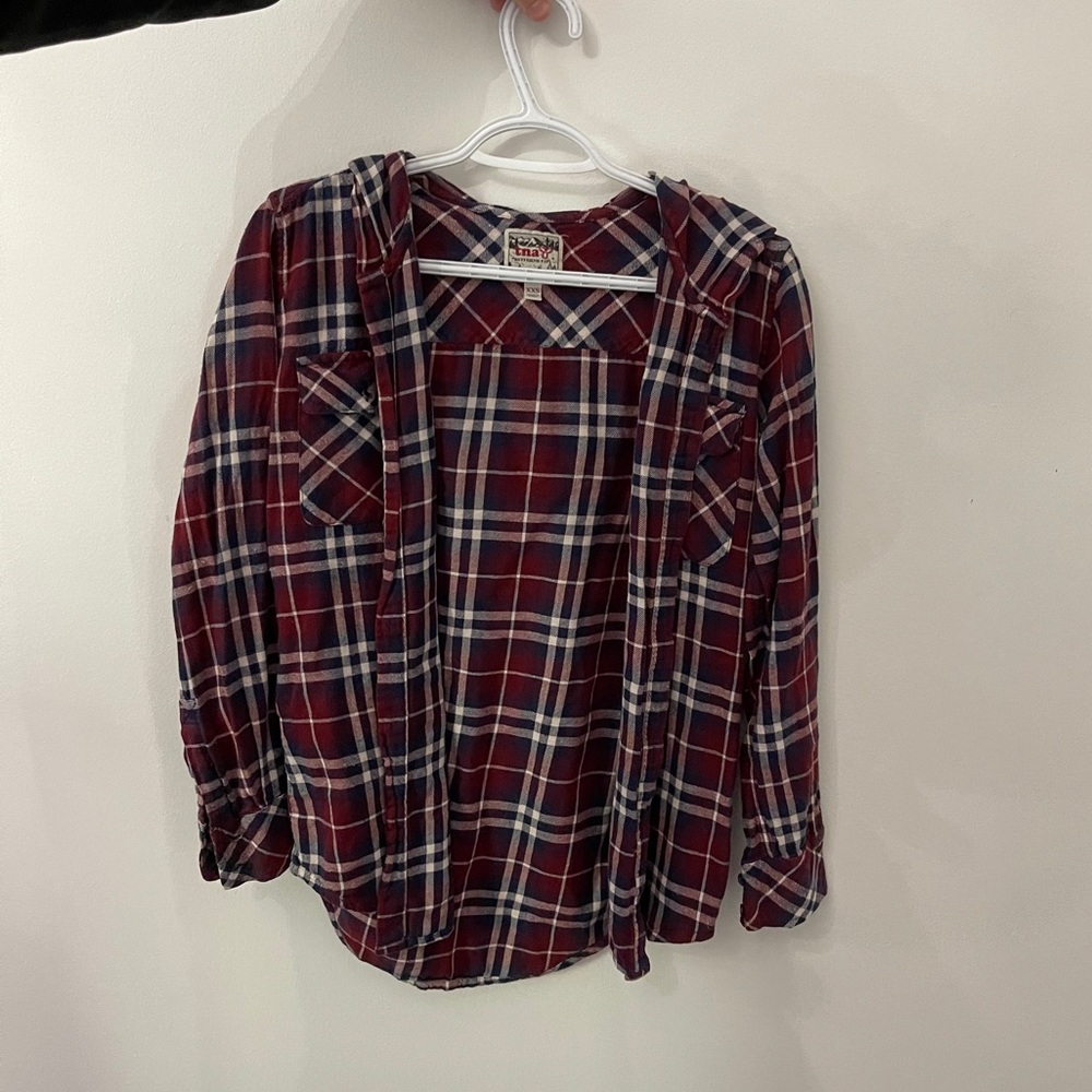 Aritzia plaid button up